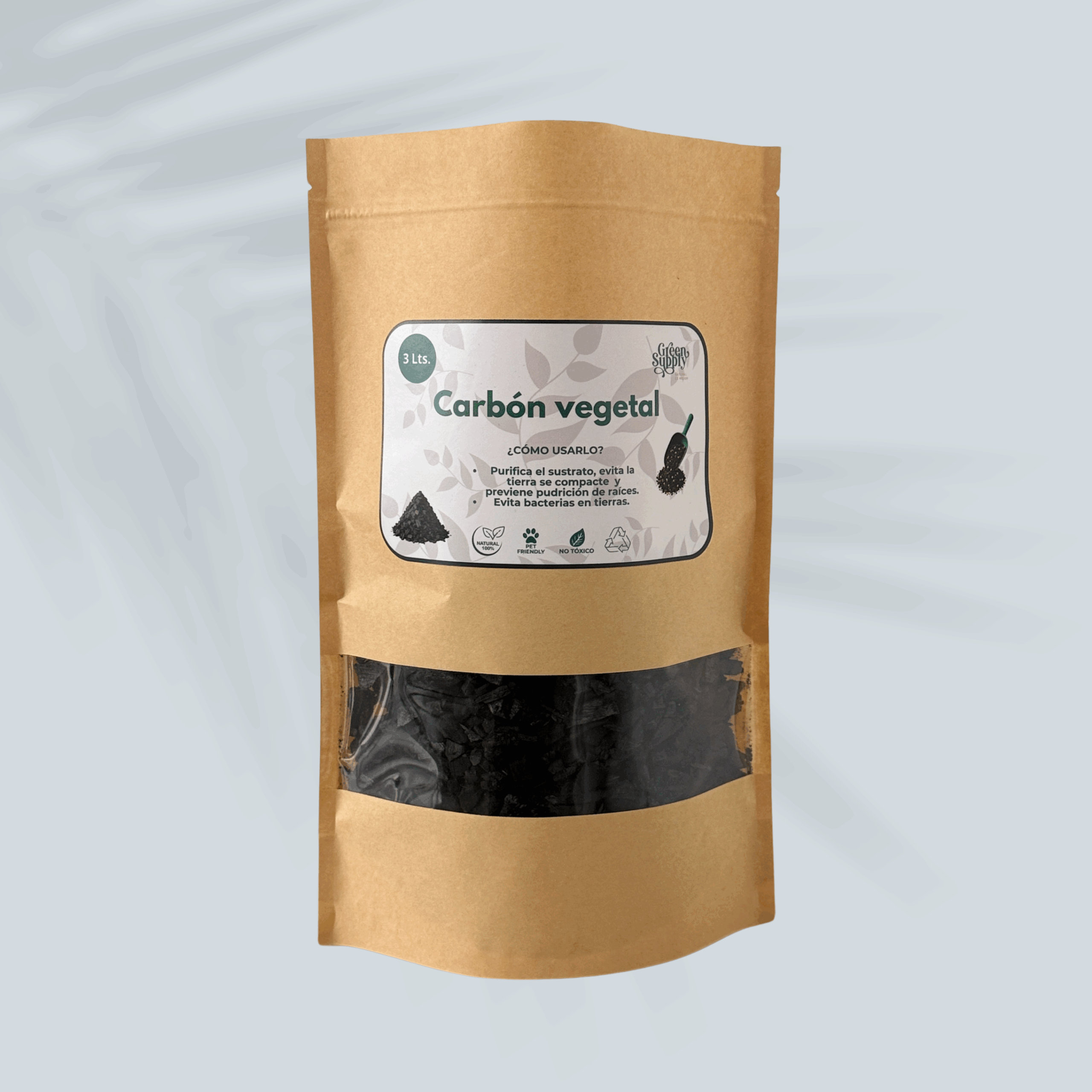 Carbón Vegetal 3 Lts.